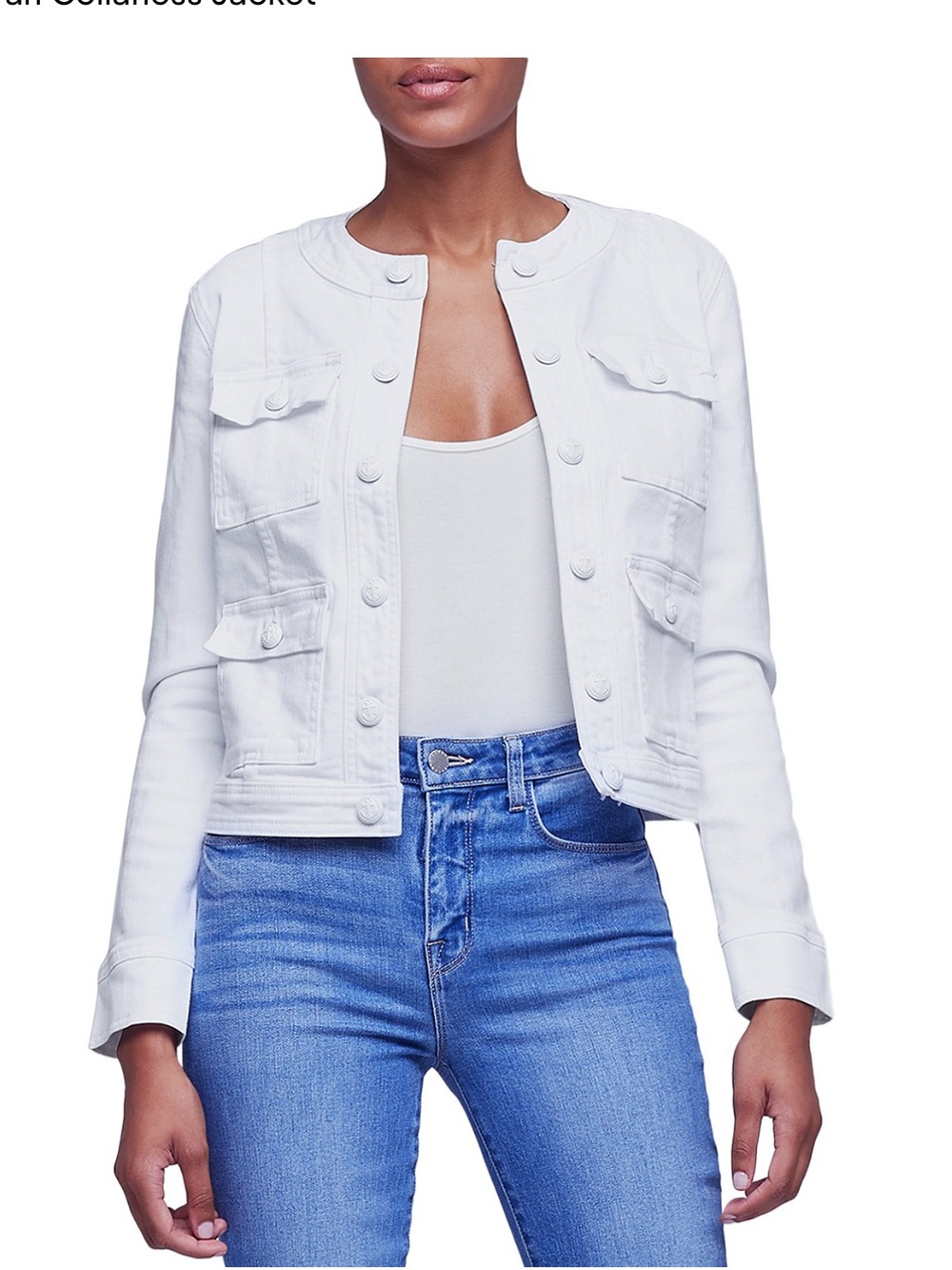 NWT - L'AGENCE Yari Collarless Jacket - Size XS